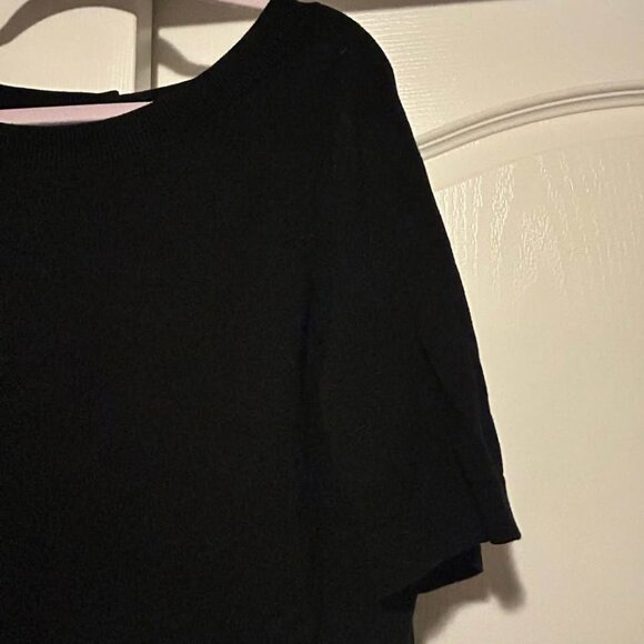 Talbots black short raglan sleeve sweater top woman's size XL - Picture 3 of 8